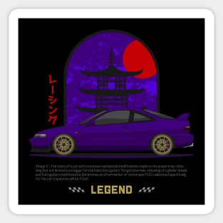 Midnight Racer Purple Integra DC 2 JDM Sticker